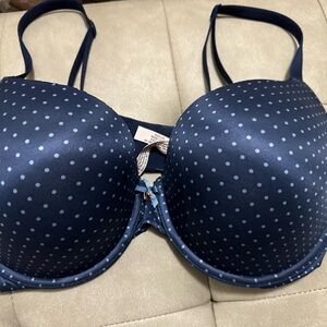 Blue Polka Dot Victoria’s Secret Bra
